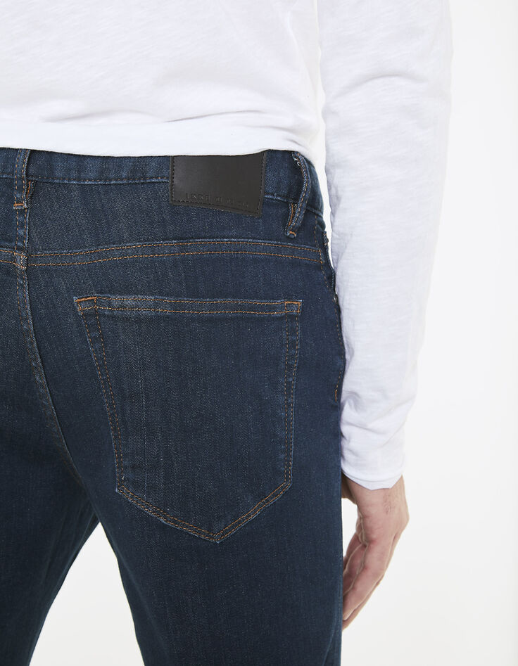 Men's blue slim jeans-4