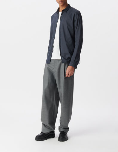 Men&rsquo;s ink organic cotton voile EASY shirt - IKKS