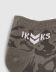 Sokken kaki camouflage en wit geribd jongens -4