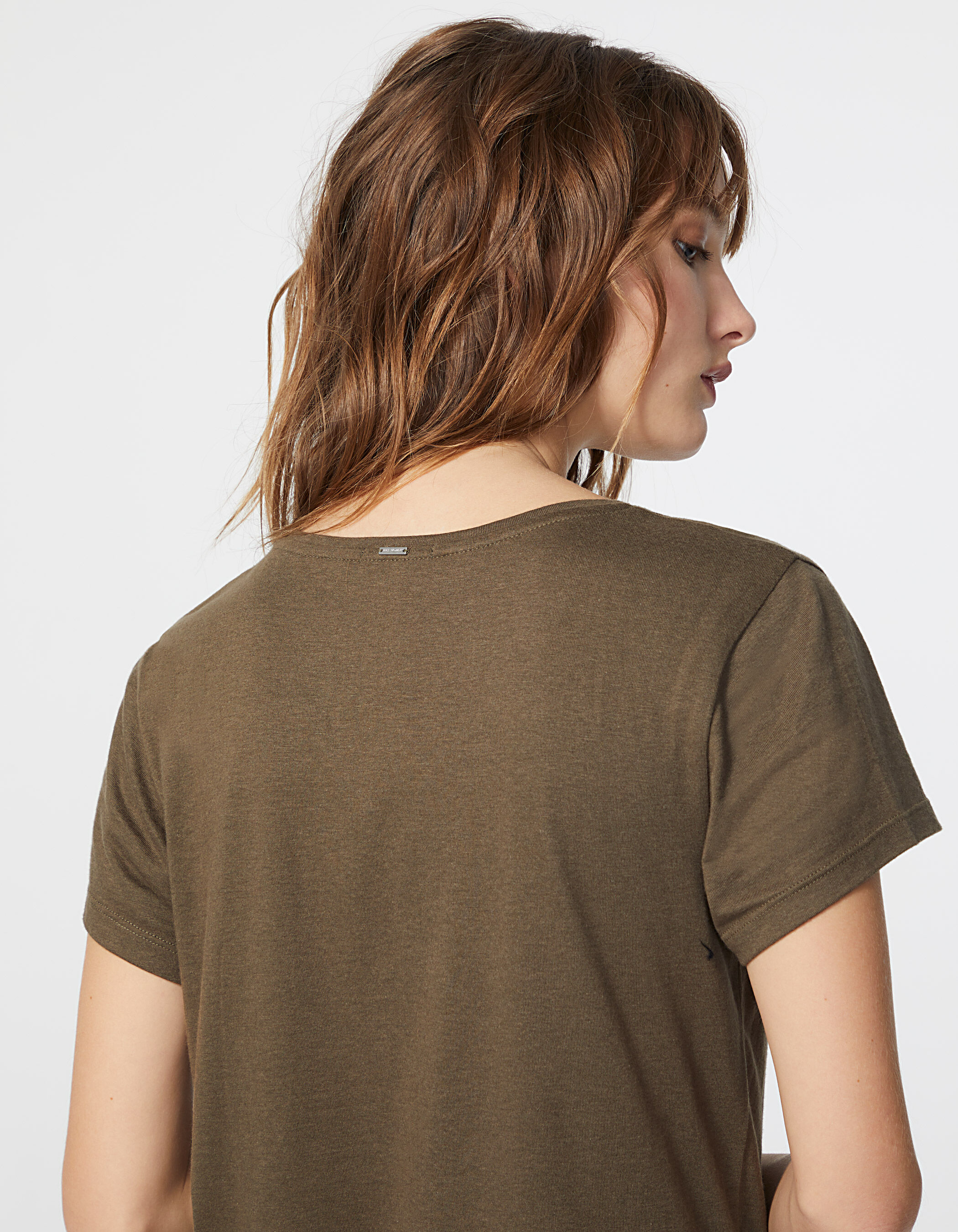 Kaki t hot sale shirt dames