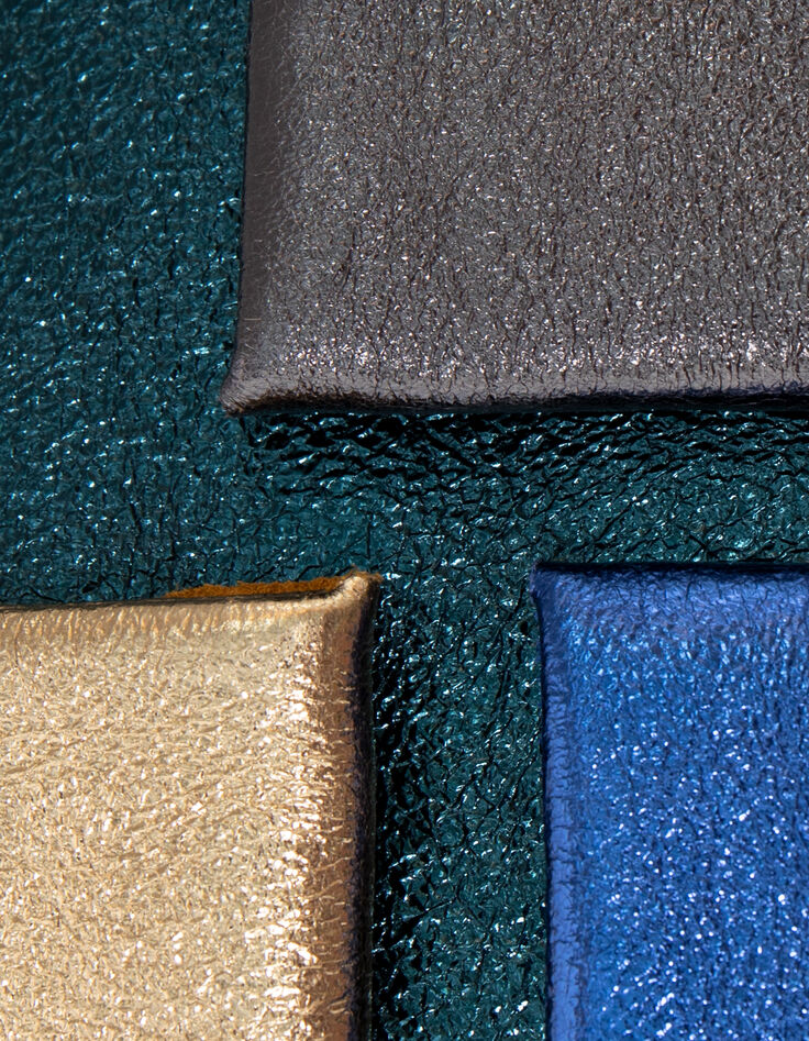 Mini pochette dor&eacute;e cuir iris&eacute; I.Code-5