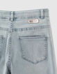 Bleach Blue Mädchenhosenrock aus Jeansstoff-4