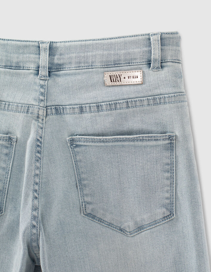 Bleach Blue Mädchenhosenrock aus Jeansstoff - IKKS