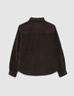 Boys’ khaki needlecord shirt-3