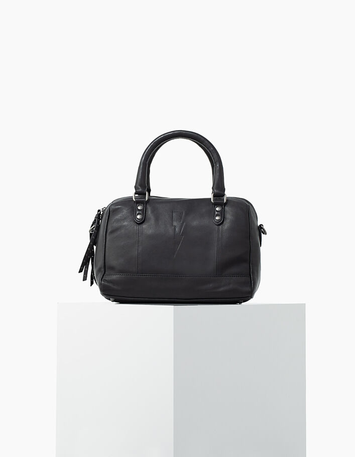 Lili 2.0 suede leather bowling bag for women with chain detail