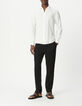Camisa SLIM blanca 100 % lino Hombre-2