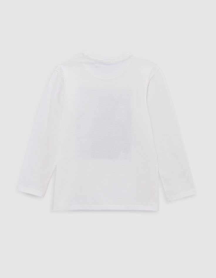 Off-white T-Shirt Bio-Baumwolle Leopard-Grafiker Jungen-3 Off-white T-Shirt Bio-Baumwolle Leopard-Grafiker Jungen-3