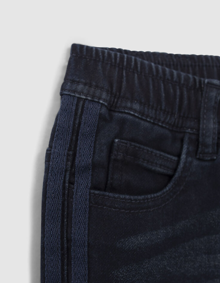 Boys&rsquo; raw JOGGER jeans with side bands-5
