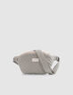 Khaki quilted belt bag for girl-3
