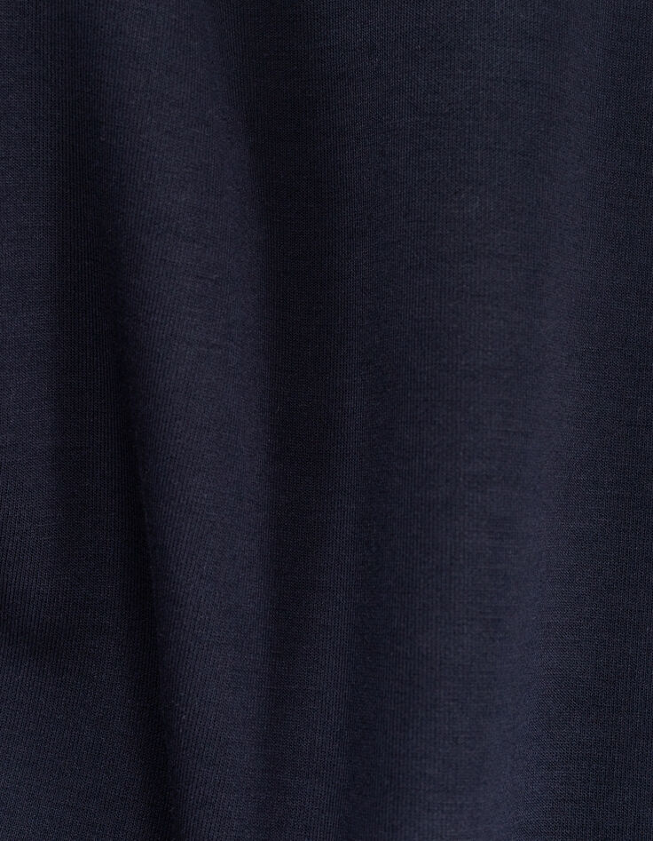 Jongenssweatshirt marine poloshirt in ecru tekst rug-8
