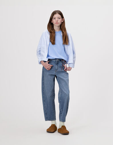 Vaqueros bombachos azul colgante cordón niña - IKKS
