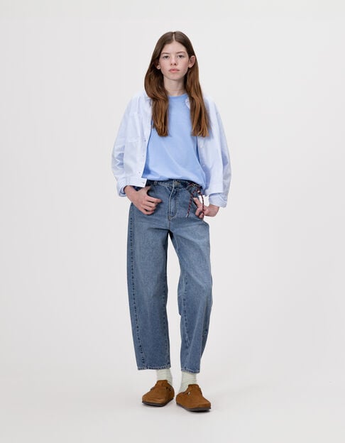 Vaqueros bombachos azul colgante cordón niña - IKKS