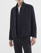Dunkelblaue Herrenjacke im Worker-Look-2