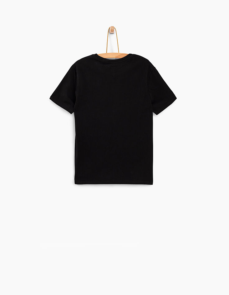 Boys&rsquo; black basketball courts photo T-shirt -3