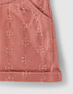 Shorts vaqueros rosa empolvado efecto used para ni&ntilde;a-4
