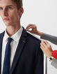 Veste de costume SLIM marine maille Milano Homme-6