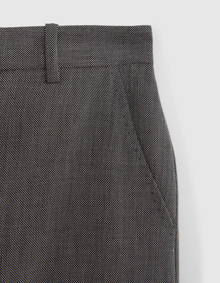 Pure Edition – Women's black semi-plain long skirt - IKKS