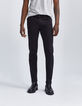 Schwarze SLIM-Herrenjeans aus Fleece-Denim Lemmy-10