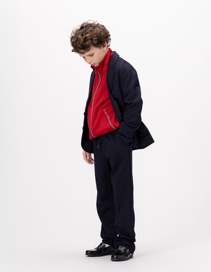 Pantalón jogger loose azul marino rayas tenis niño-3 Pantalón jogger loose azul marino rayas tenis niño-3