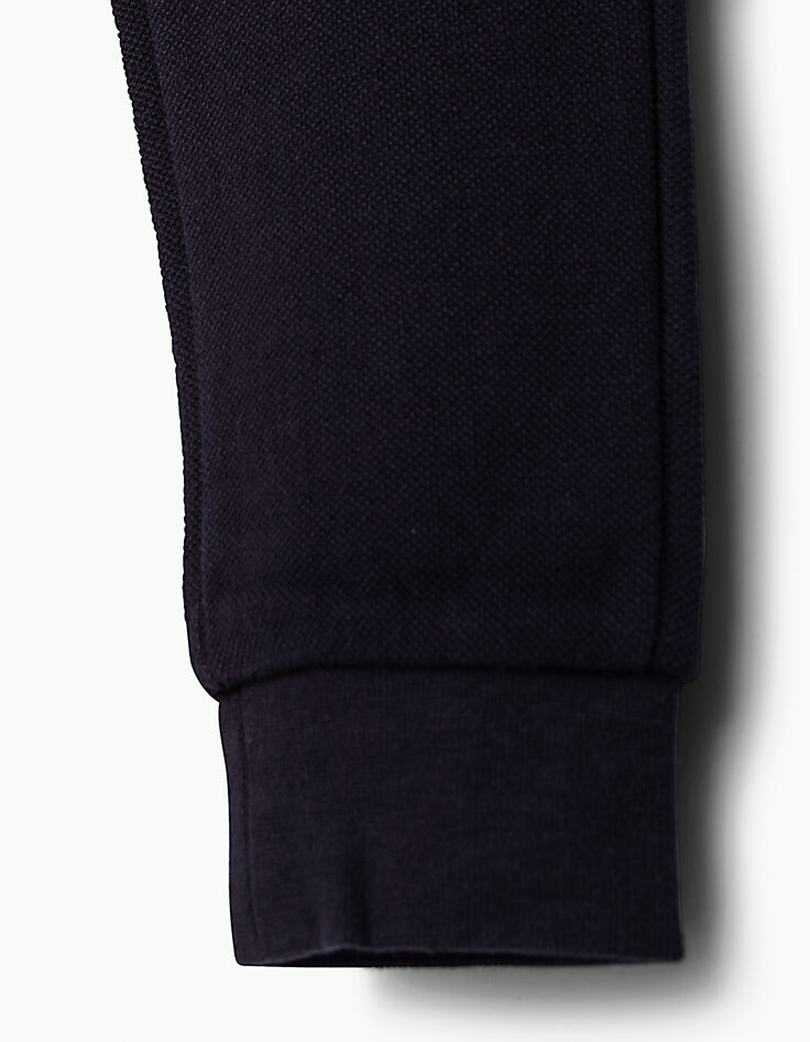 Pantalon marine en maille piquée garçon-5