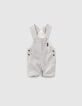 Set aus gestreifter Latzhose und T-Shirt für Babyjungen-4