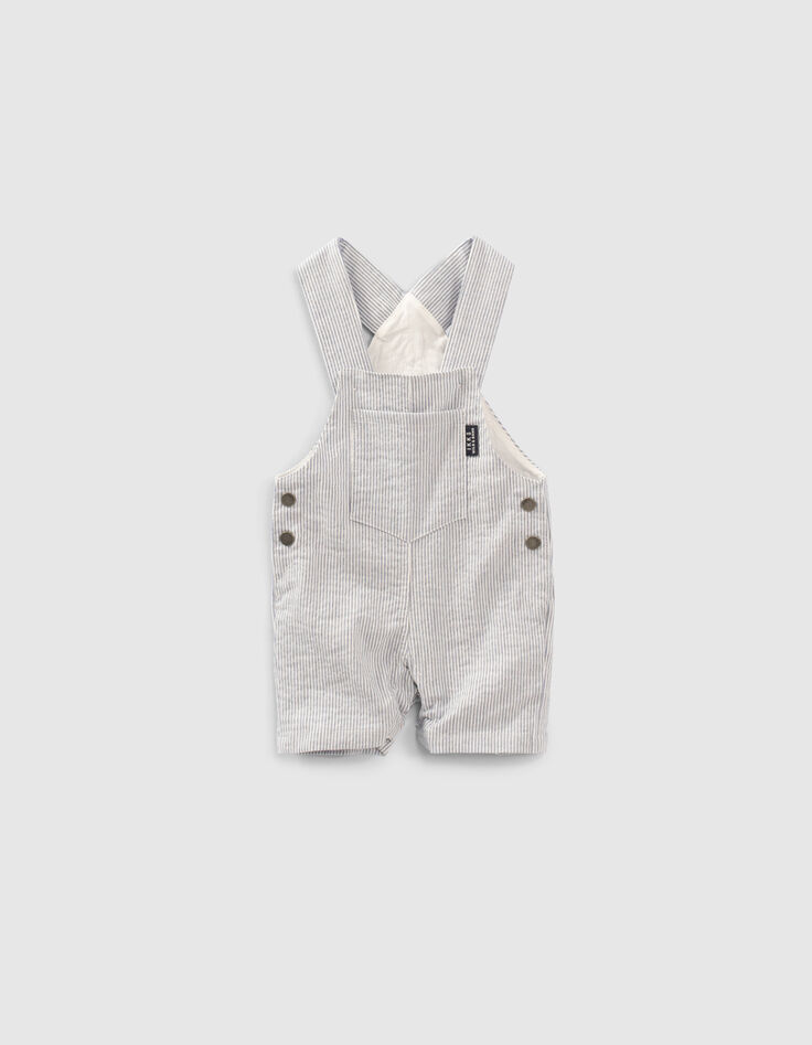 Set aus gestreifter Latzhose und T-Shirt für Babyjungen-4
