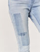 Jean bio effet patch coupe sculpt up longueur 7/8ème femme-4