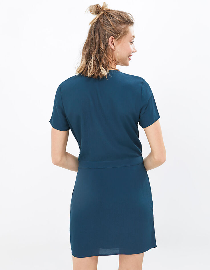 Robe vert pacifique à jours échelle I.Code-4 Robe vert pacifique à jours échelle I.Code-4