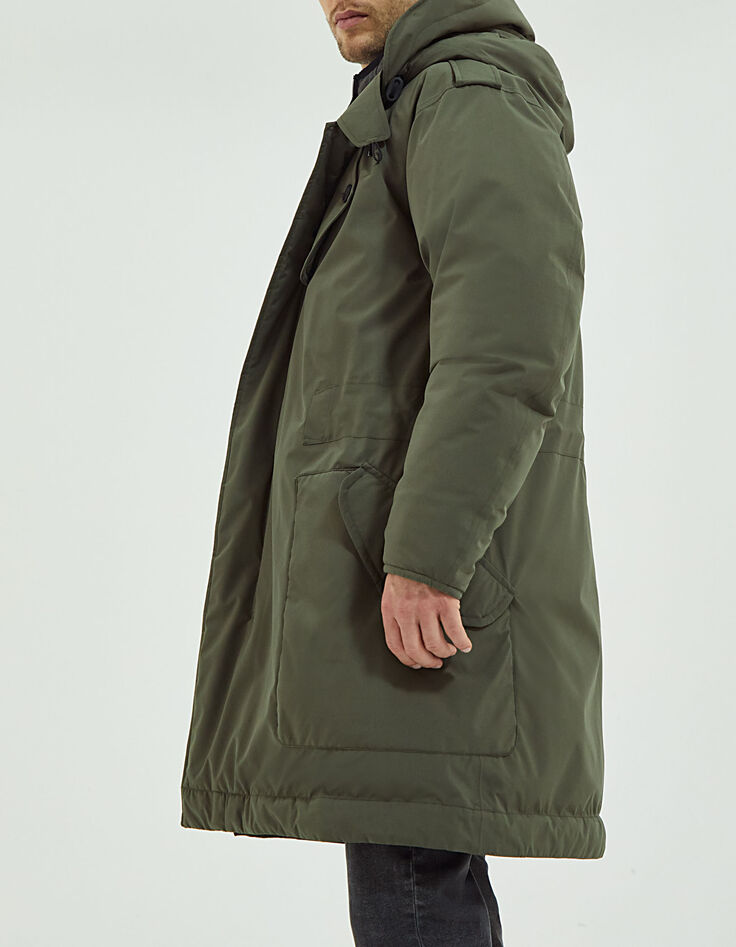 Parka longue dark kaki militaire WATERPROOF Homme-5