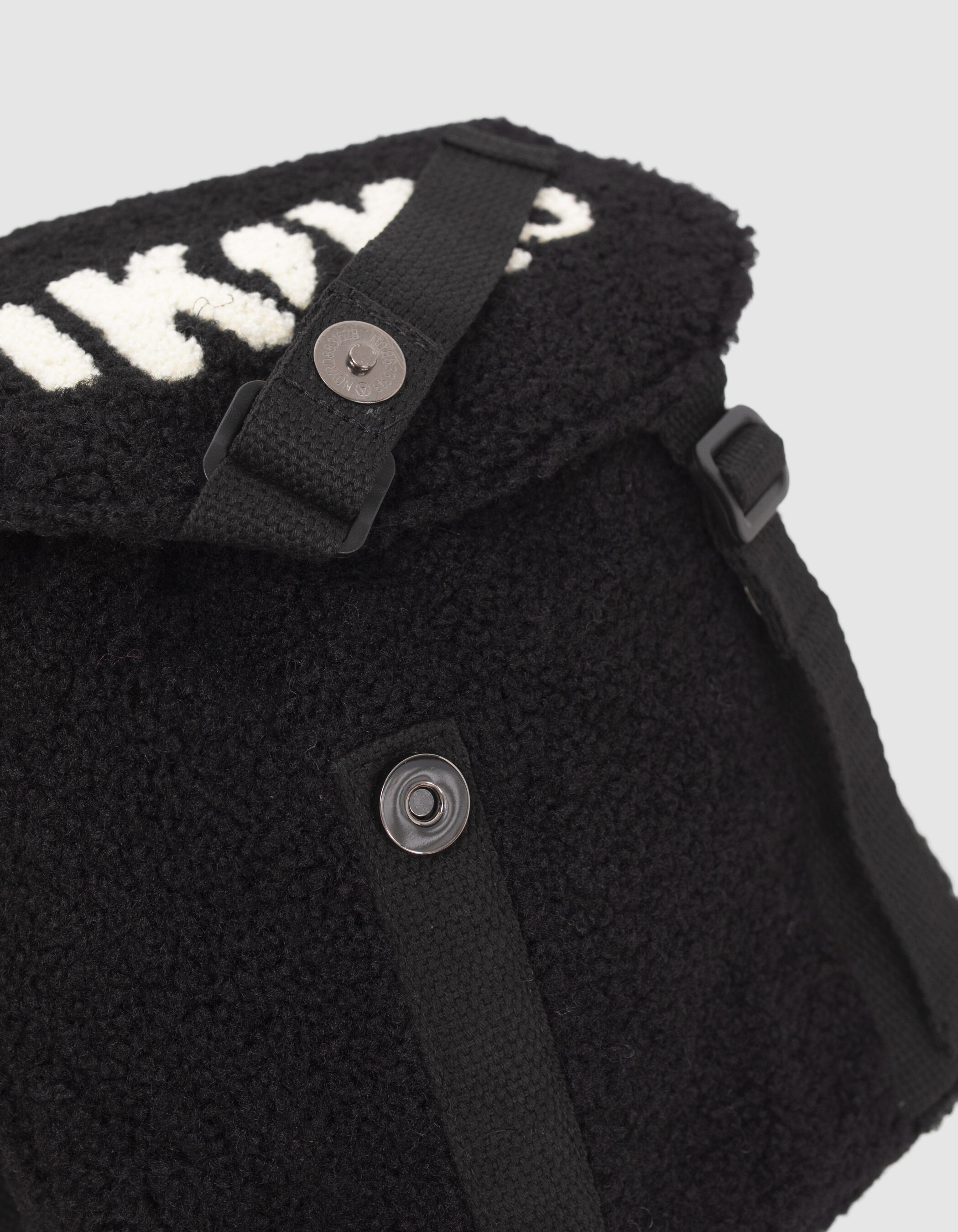 Sac a dos noir en sherpa bebe garcon IKKS