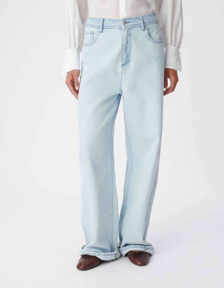 Jean large bleu Chisa Femme-9