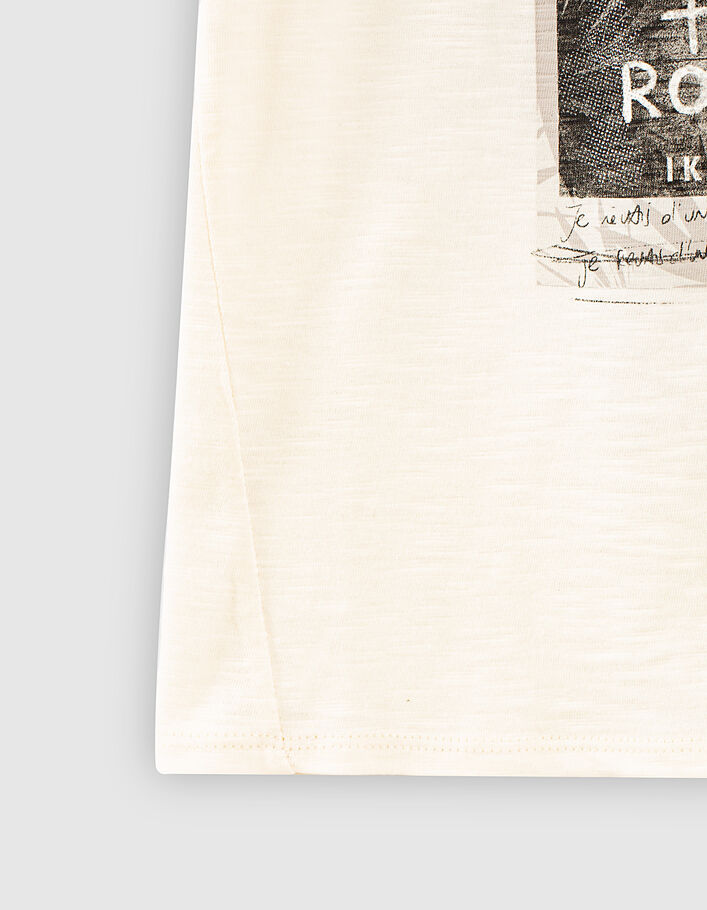 Camiseta tirantes orgánica crudo foto polaroid niña - IKKS