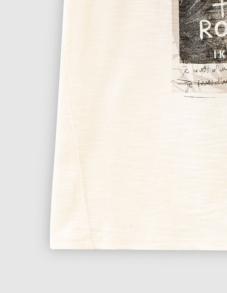 Ecrufarbenes Mädchen-Bio-Tanktop mit Foto-Pola-Motiv -7 Ecrufarbenes Mädchen-Bio-Tanktop mit Foto-Pola-Motiv -7