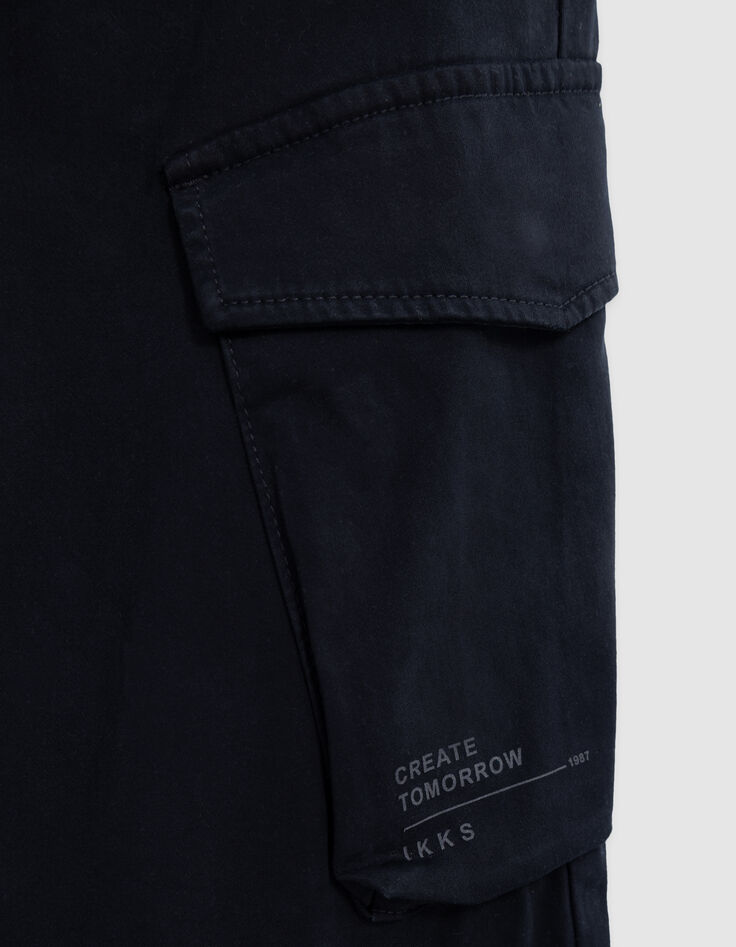 Zwarte JOGGER-broek met elastische tailleband voor jongens-9