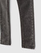 Black Used und blaue Skinny-Jungenjeans -4