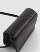 Bolso negro acolchado espigas rayos ni&ntilde;a-5