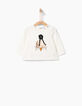 Camiseta blanca bebé niña-1