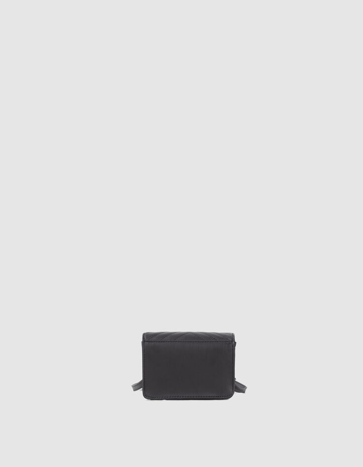 Bolso negro acolchado espigas rayos ni&ntilde;a-3