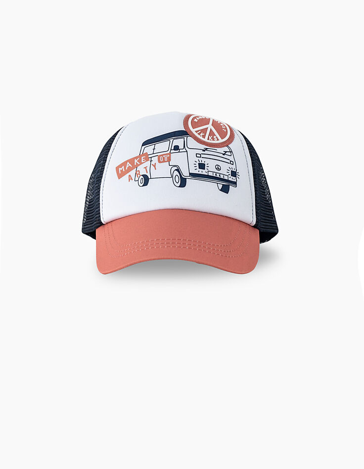 Casquette indigo avec van garçon -2