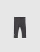Set roze sweatjurk en grijze legging babymeisjes-6