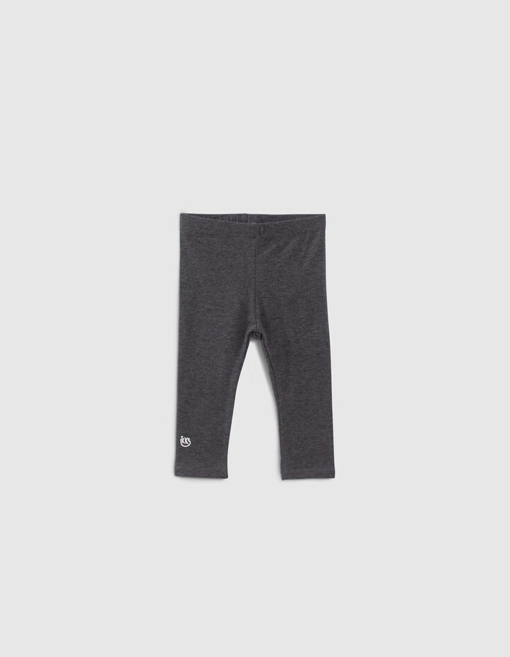Set roze sweatjurk en grijze legging babymeisjes-6