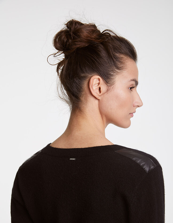 Pull cachemire noir femme-4