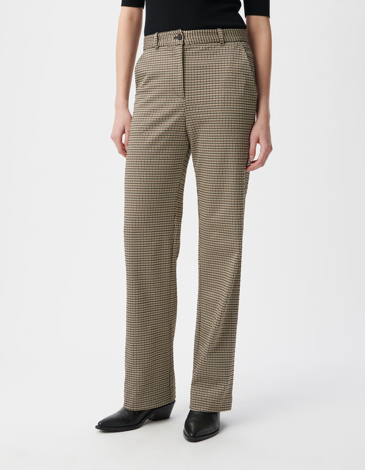 Karomuster Sesamhose für Damen-6 Karomuster Sesamhose für Damen-6