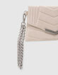 THE 1. Clutch SEASONALS Women's chalk suede bag-2