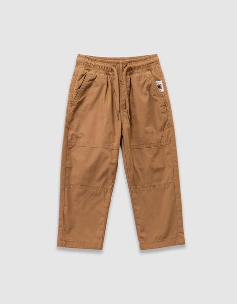 Camel broek gevoerd elastische taille jongens - IKKS