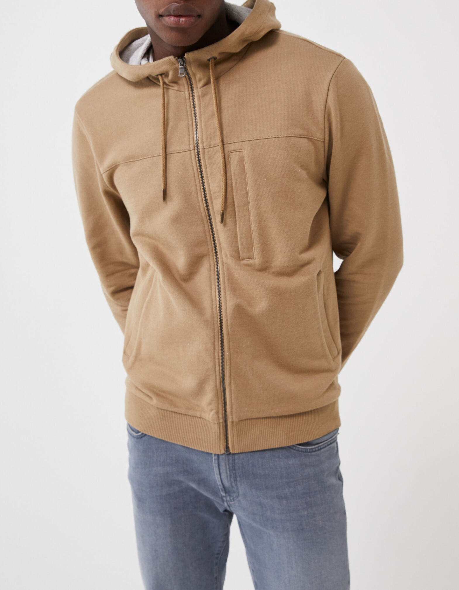Brown hooded cardigan store