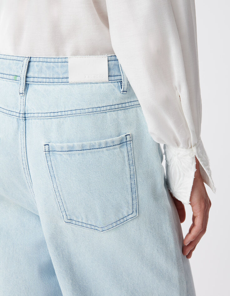 Jean large bleu Chisa Femme-5