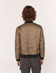 Women’s nylon satin reversible short bomber jacket-4