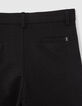 Boys&rsquo; black semi-plain occasionwear suit Bermuda shorts-5