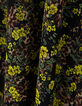 Robe longue noire recycl&eacute;e imprim&eacute; l&eacute;o floral Femme-9